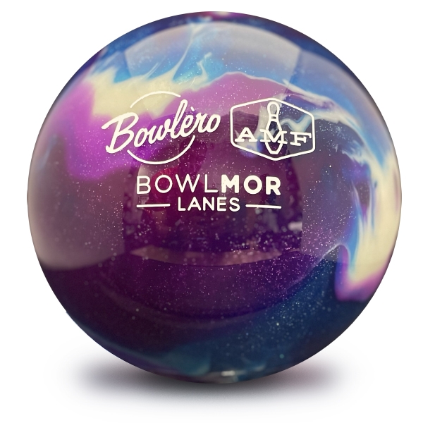 Bowlero Plastic Ball Purple/Royal/Silver